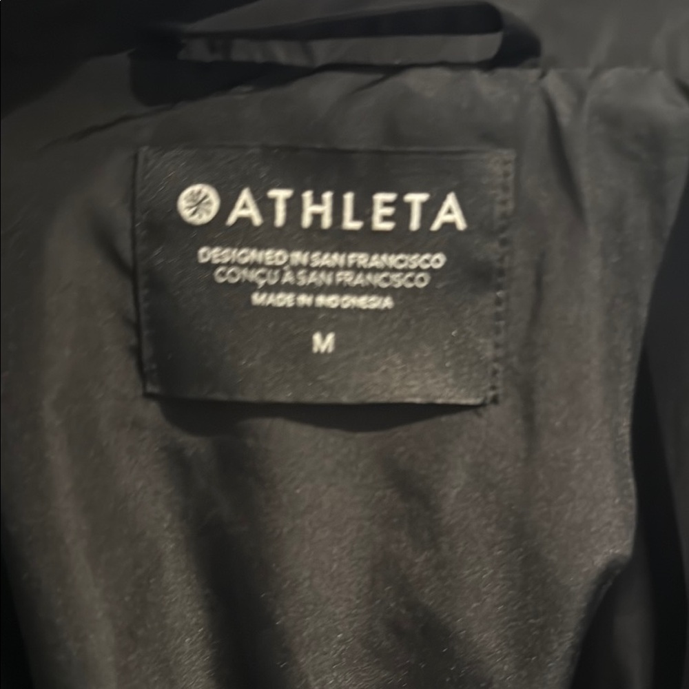 Athleta Black Bomber Jacket - Picture 3 of 3